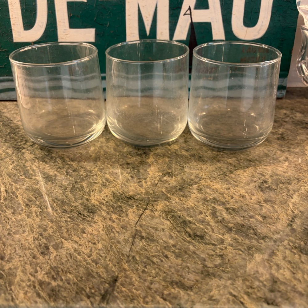 12 PC Glass Double Old Fashion and Highball Glasses Set
